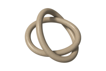 Elegant knot, seamless flow, intertwined