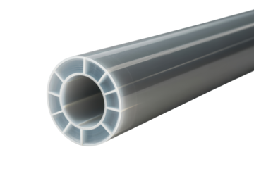 Rigid translucent plastic tube