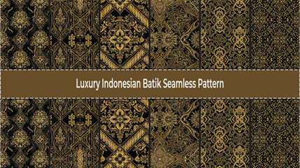 Luxury Indonesian Batik Seamless Pattern Collection. © Kotak