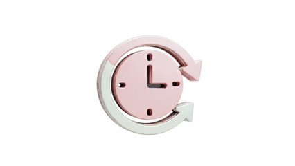 Clock with Arrows: Time Management Concept