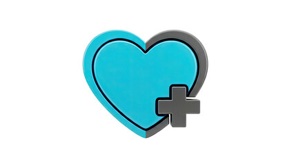 Heart with Plus Symbol Icon