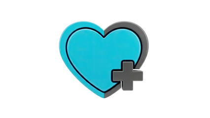 Heart with Plus Symbol Icon