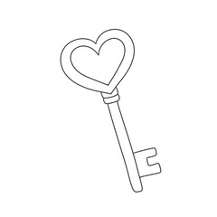 Valentine Line Art Clipart Bundle,  Cute Valentin Stamps PNG JPEG