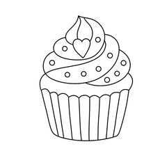 Valentine Line Art Clipart Bundle,  Cute Valentin Stamps PNG JPEG