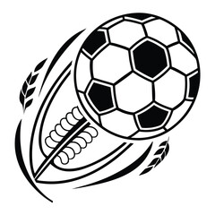 Obraz premium Simple Football Icon