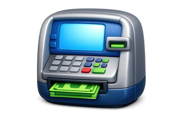 Simple atm machine icon for financial interface design