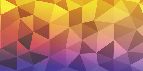 Fototapeta premium Vibrant Geometric Gradient Abstract Background With Yellow, Pink, and Blue Triangles for Design Projects eps 10