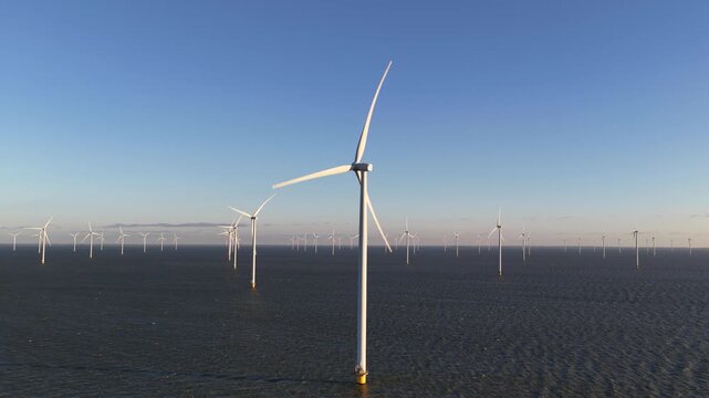 Offshore Wind Energy at the Afsluitdijk Aerial