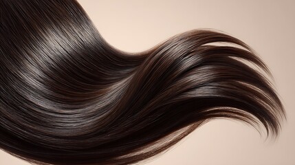 Dark Brown Hair Flow Texture / ダークブラウンの髪の流れのテクスチャ