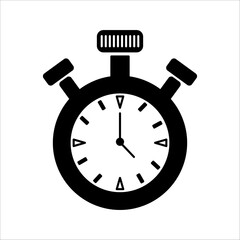 Obraz premium Stopwatch icon vector. Simple astop watch sign