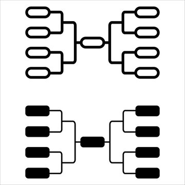 Sport tournament bracket championship template