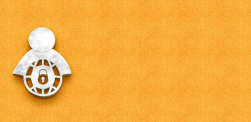 Secure Digital Identity and International Protection Symbol