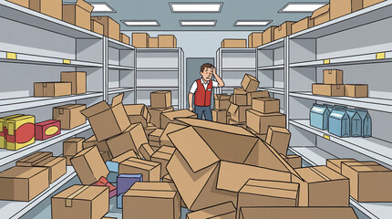 An old industrial factory building with a wooden roof stands amidst city apartment housing and modern construction under the morning sky, showcasing classic urban architecture and business industry