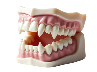 Obraz premium A detailed view of a fake tooth, displaying the effects of missing teeth