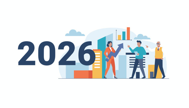 2026 business outlook Team achieving financial goals and market growth in the city