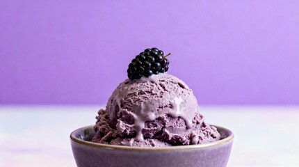 Black currant berry food with playful mood natural ingredient dessert fruit texture gourmet culinary inspiration vibrant color healthy bold flavor rustic seasonal against purple backdrop