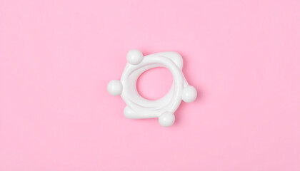 3D Hug Concept, Abstract Human Embrace, Emotional Support Model on Solid Background