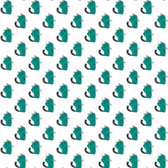 Fototapeta premium Easter seamless pattern