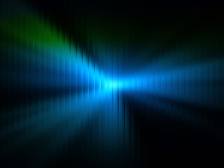 Obraz premium Futuristic Blue and Green Light Rays Abstract Soft Blur Motion Background