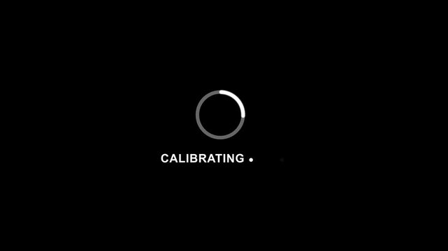 Calibrating Progress Circle Animation Loading Indicator Technology