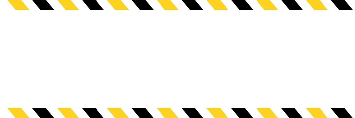 Frame yellow white black striped background