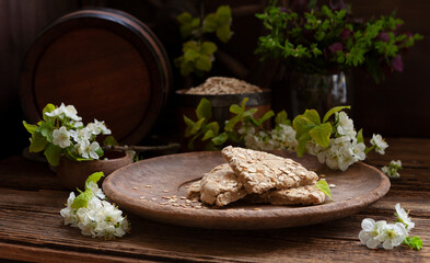 The Beltuinn Bannock, Bonnach Bealltainn - traditional holiday oatmeal flatbread