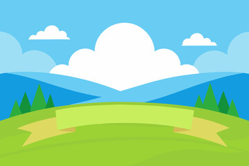 Obraz premium landscape with mountains and clouds