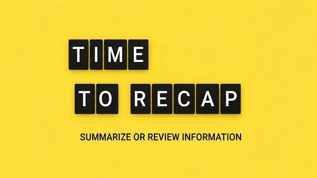 Time to recap information summary concept.