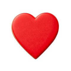 Obraz premium A vibrant red heart symbol isolated against a stark black background for design elements
