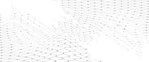 Mesh texture for fishing nets. Seamless pattern for sportswear or soccer goal, volleyball net, basketball hoop. eps 10 © isma