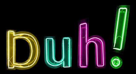 Duh! multicolore neon lights