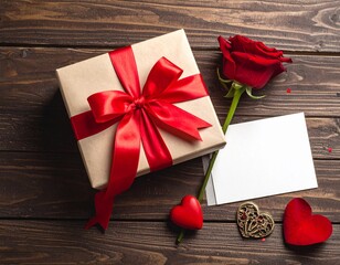 Gift boxes with heart balloon floating it the sky, Happy Valentine's Day banners, paper art style.