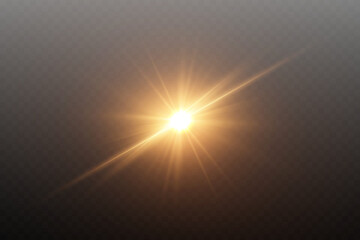 Futuristic flash of light with explosion effect.