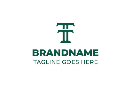 Letters TT Luxury Monogram Logo, suitable for any business with TT initials