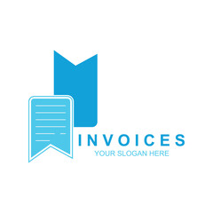 File invoice icon Logos. Flat Vector