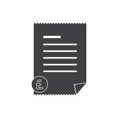 File invoice icon Logos. Flat Vector