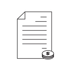File invoice icon Logos. Flat Vector
