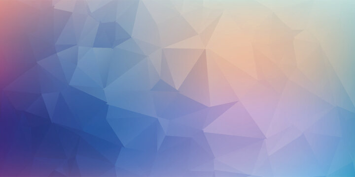 Abstract Geometric Gradient Background With Soft Triangles And Vibrant Colors For Modern Design Digital Artwork