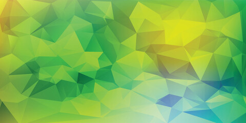 Obraz premium Multicolor polygonal illustration, which consist of triangles. Geometric background in Origami style with gradient. Triangular design for your business. Rainbow, spectrum image.