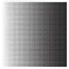 Abstract Halftone Dot Pattern Gradient Background in Black and White
