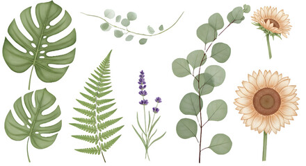 seamless pattern with flowers