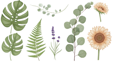 seamless pattern with flowers