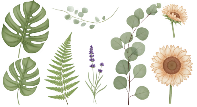 seamless pattern with flowers - Powered by Adobe