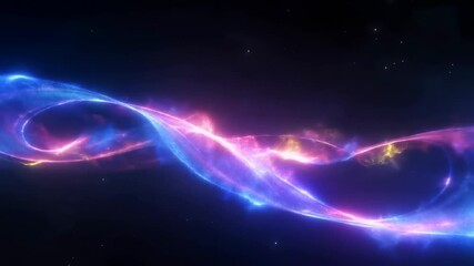 Mesmerizing cosmic energy waves dance across the galaxy in a stunning color display