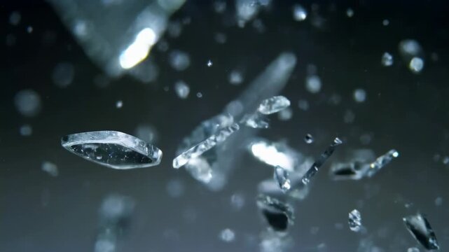 Dynamic shattering glass explosion: capturing motion and chaos in high detail