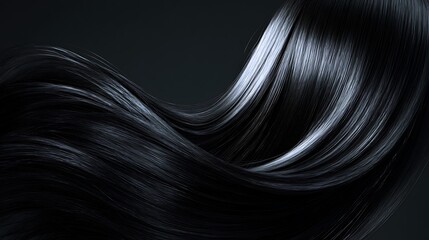 Silvery Black Hair with Metallic Shine / メタリックな輝きを持つシルバーブラックの髪