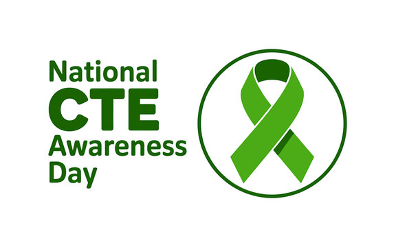 National CTE Awareness Day Green Ribbon Symbol Graphic