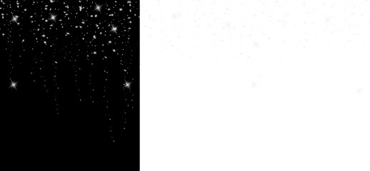 White Glowing Dust Effect Overlay Design