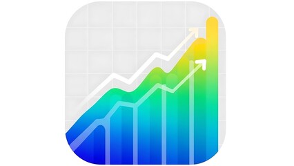 Exponential Business Growth Achievement and Financial Performance Chart Icon Set