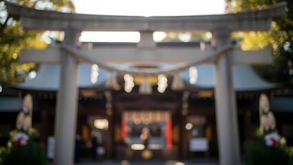 Coming of age day celebration at a japanese shrine